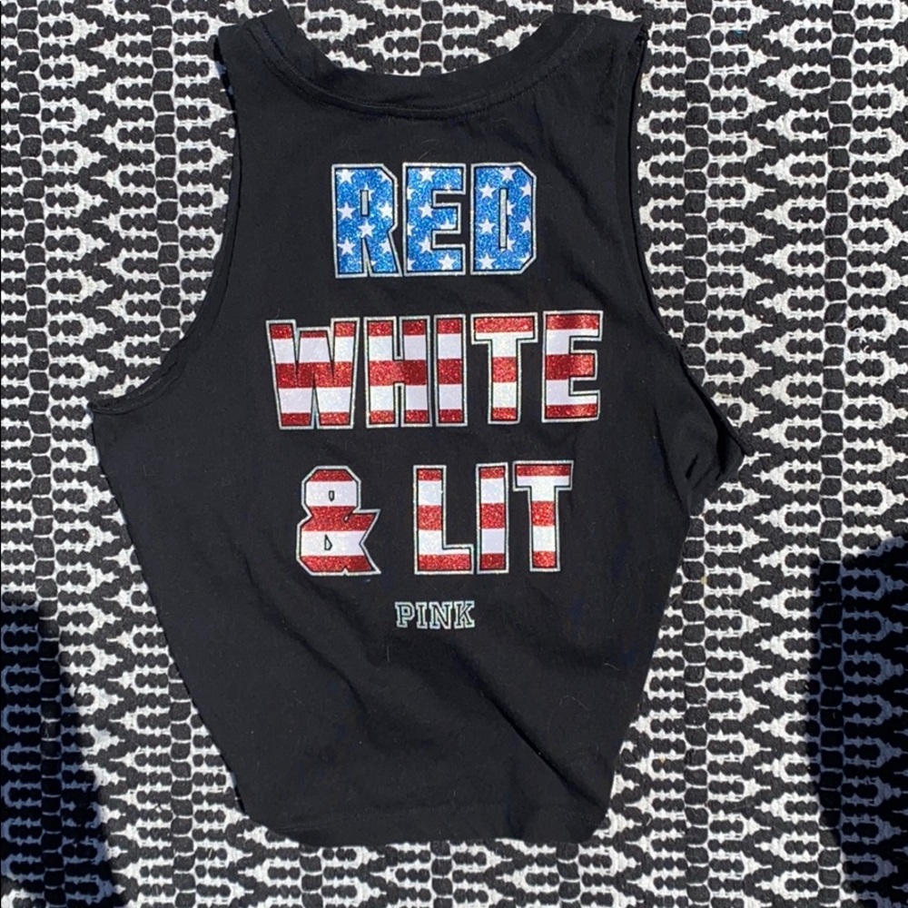 Red white & lit pink tank
